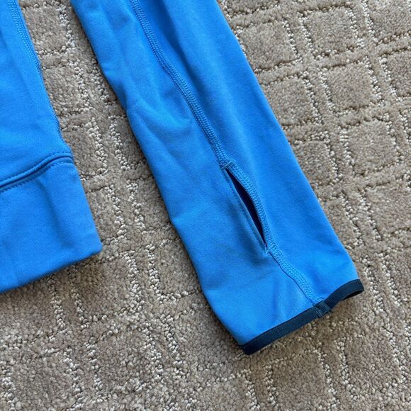 Nike Pro Hyperwarm Hoodie Sz Small Blue Hybrid Training Pullover Cold Weather - Picture 4 of 8